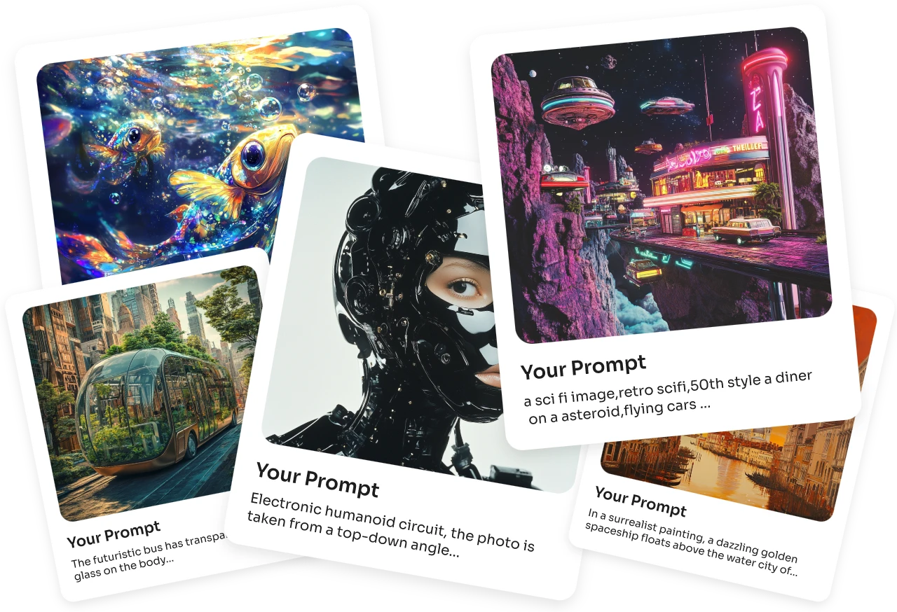 Text to image card prompts
